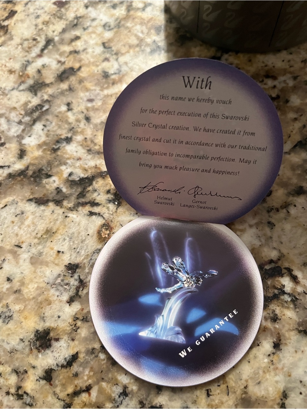 Swarovski Crystal Glass puppet figure Colored Accents. Original box and coa - Picture 7 of 7
